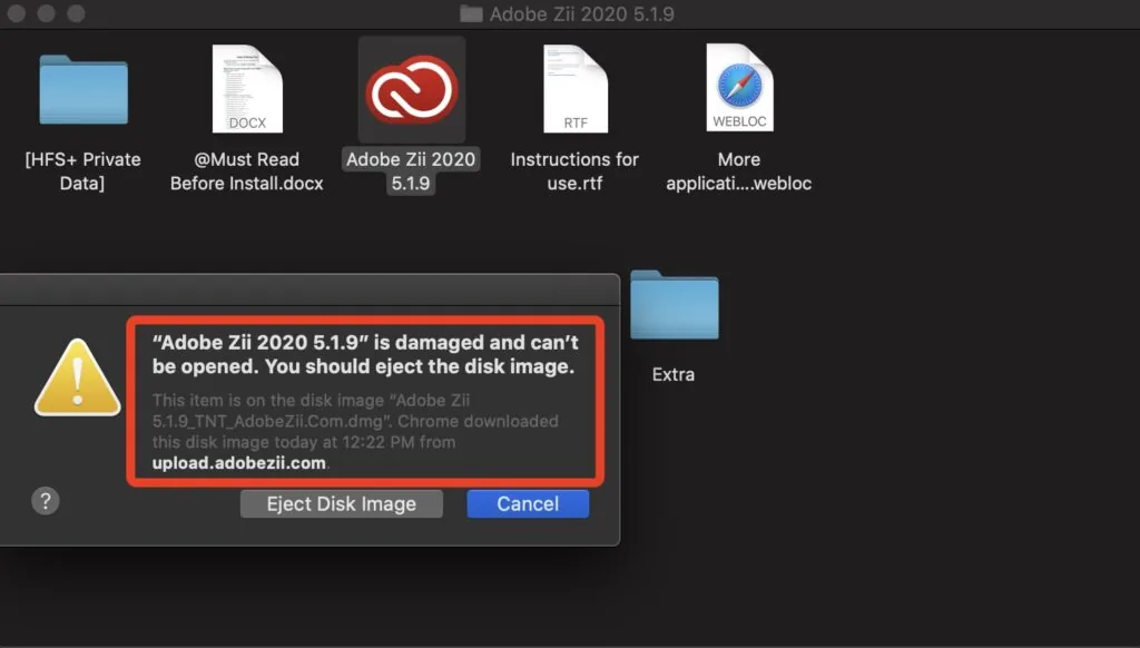 Adobe Zii文件损坏