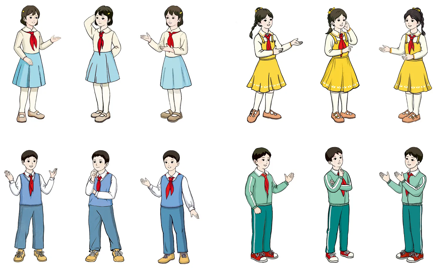 中年级基本人物造型
