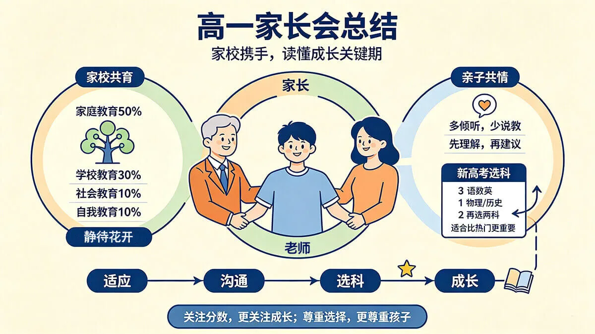 家校同心，陪孩子走好高中开端